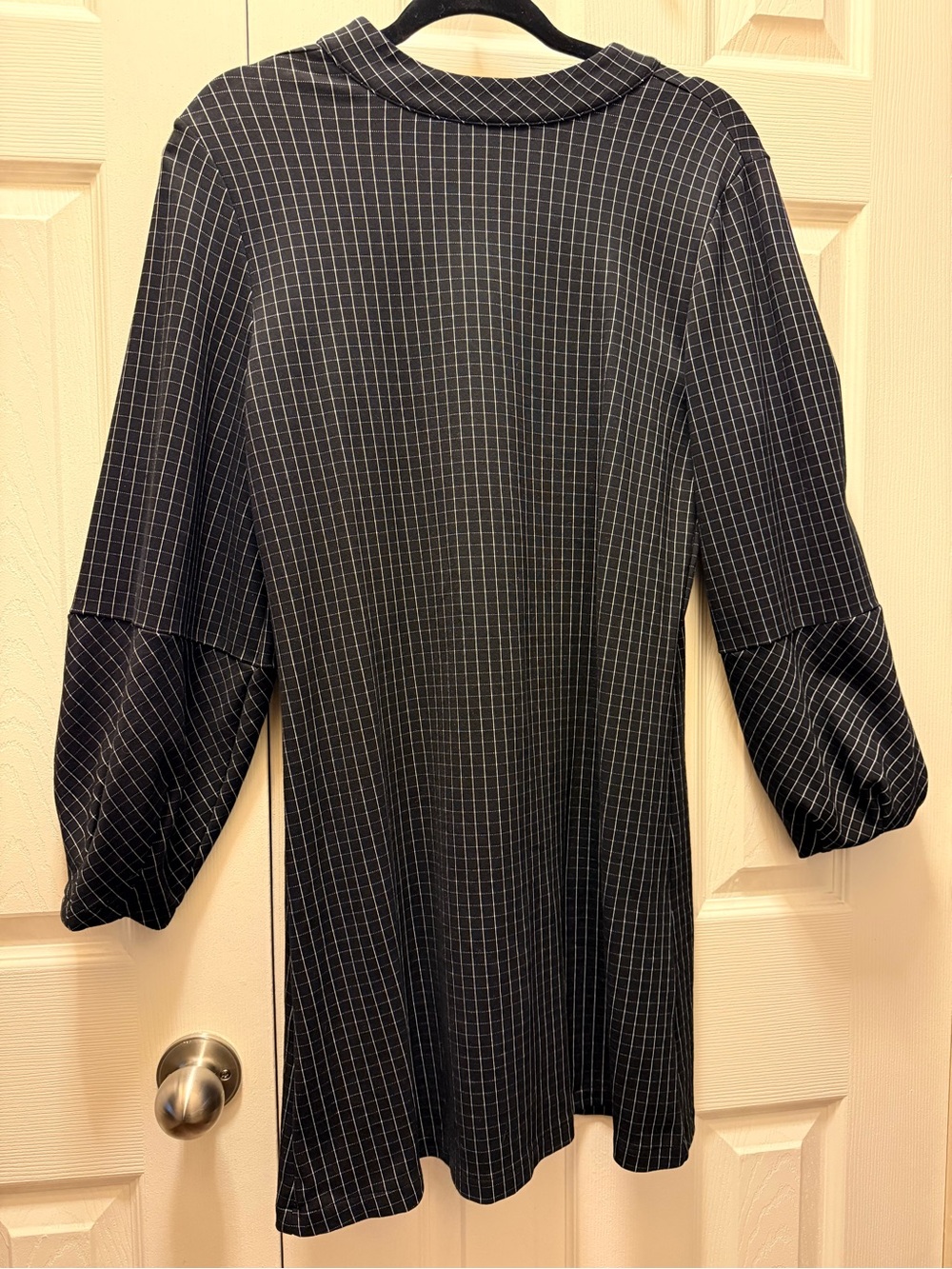 Halogen Black with White Windowpane Tunic